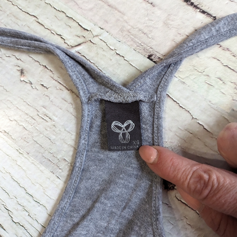 TNA Grey Jersey Knit Drop Waist Romper Size XS Racerback Loose Fit - Picture 4 of 9
